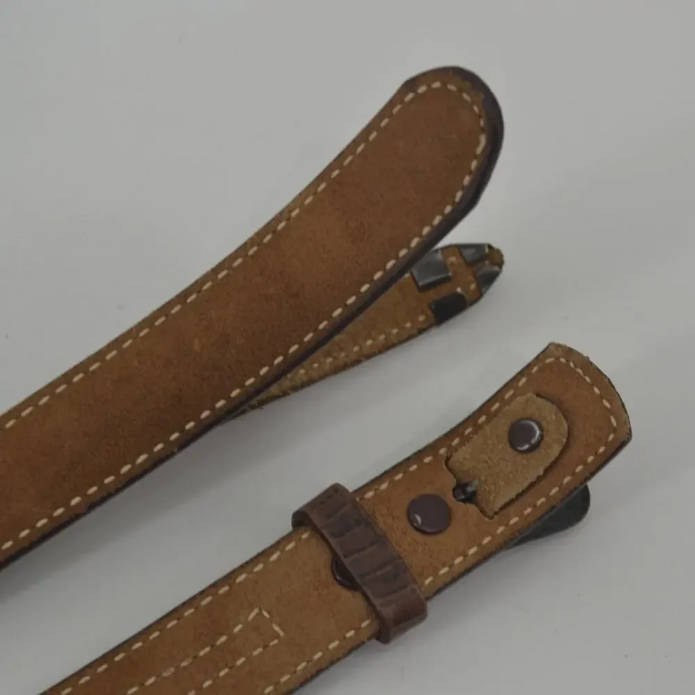 TexTan Women's Western Cowgirl Brown Leather Belt Boho Sz 28 - Picture 4 of 14